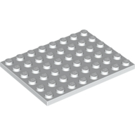 Lego destička 6x8, bílá (303651, 303601)